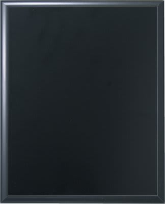 8" x 10" Solid Black Finish Plaque