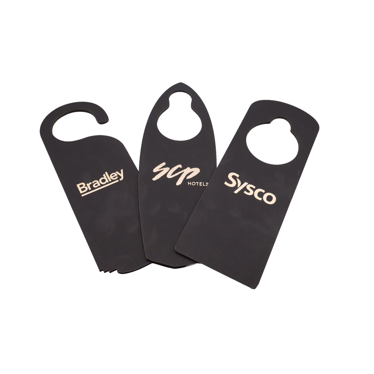 Custom Leatherette Door Hanger