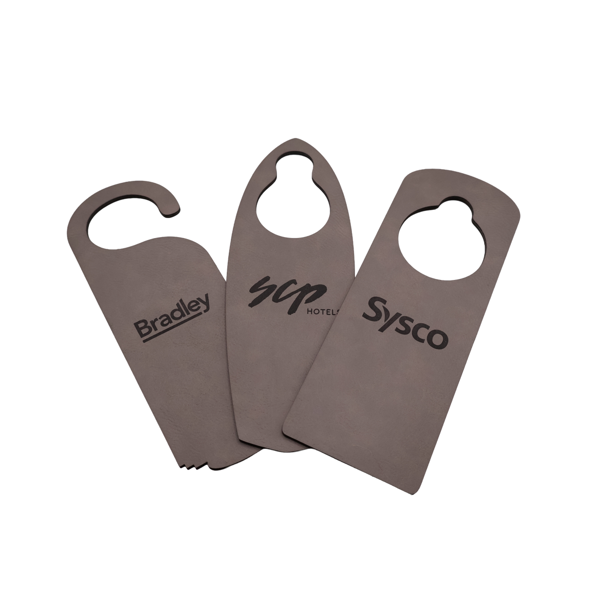 Custom Leatherette Door Hanger