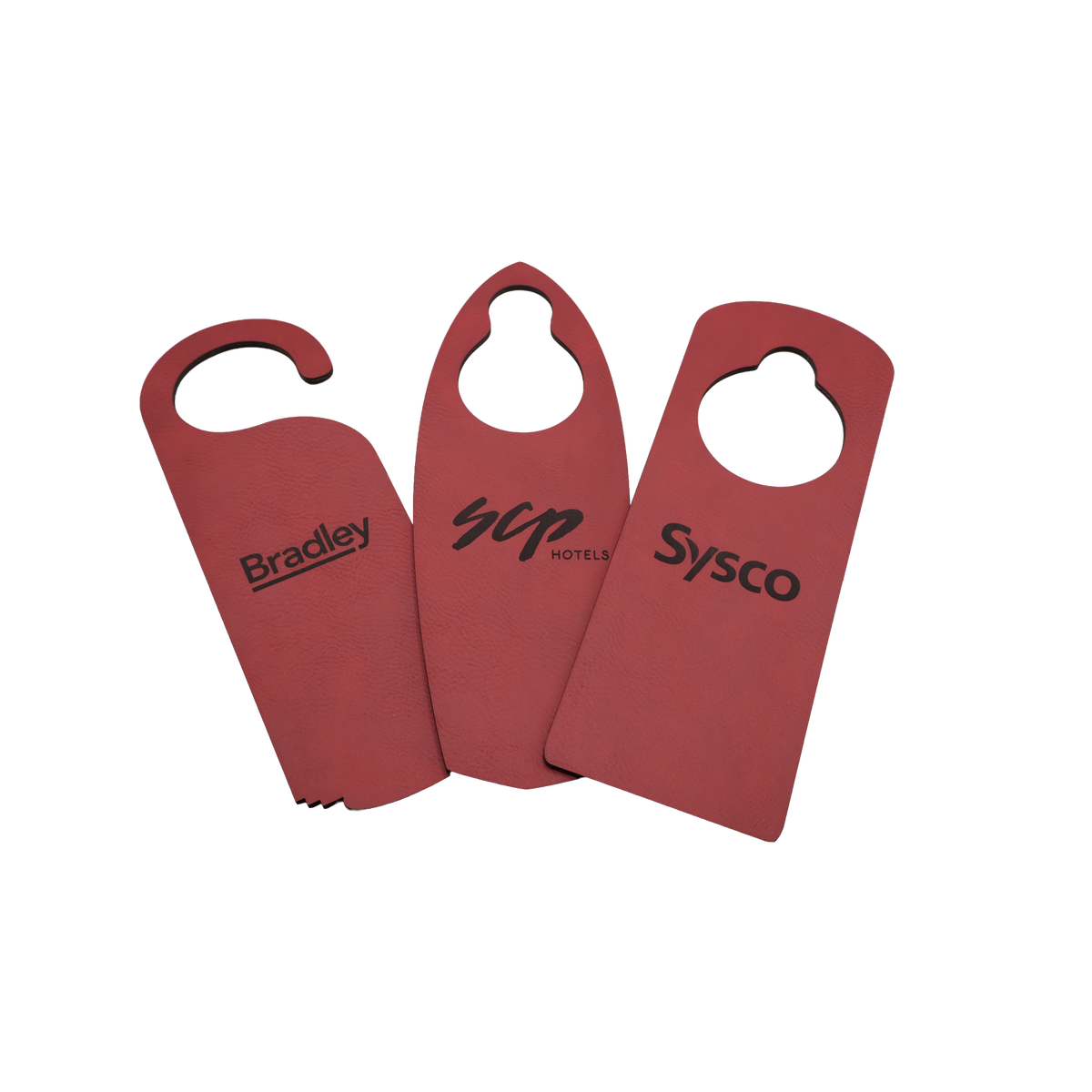 Custom Leatherette Door Hanger