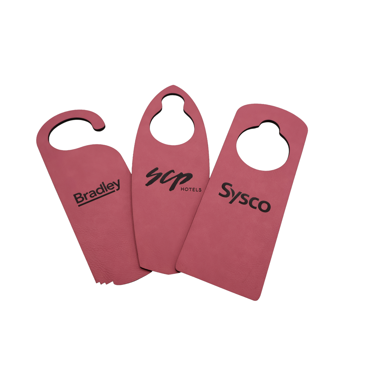 Custom Leatherette Door Hanger