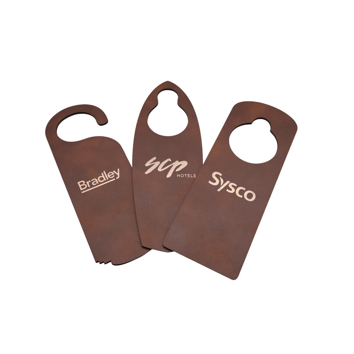 Custom Leatherette Door Hanger