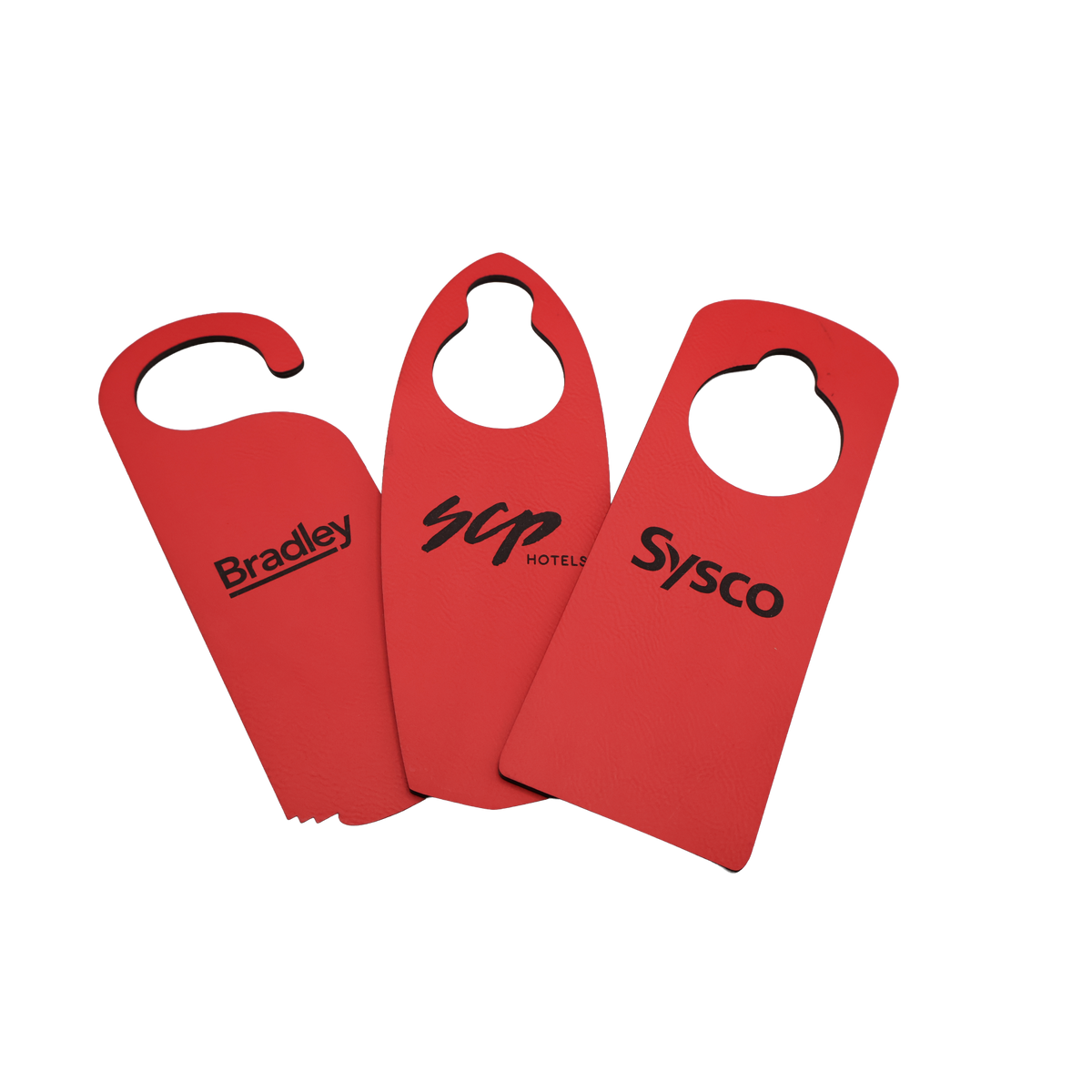 Custom Leatherette Door Hanger