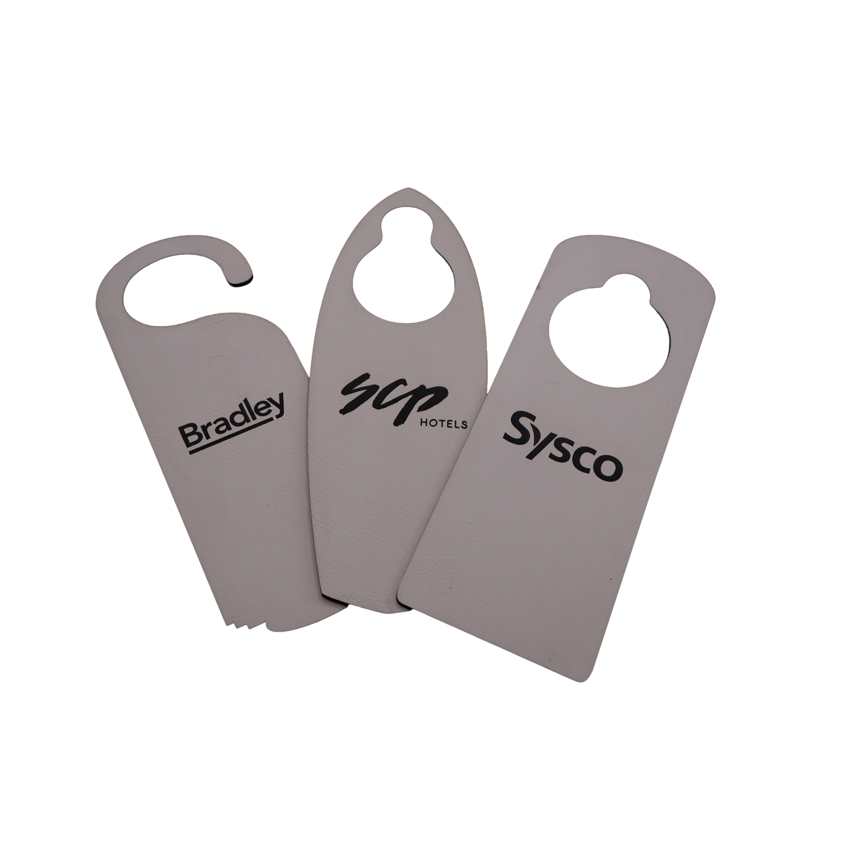 Custom Leatherette Door Hanger