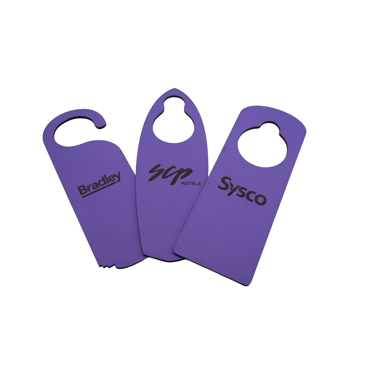 Custom Leatherette Door Hanger