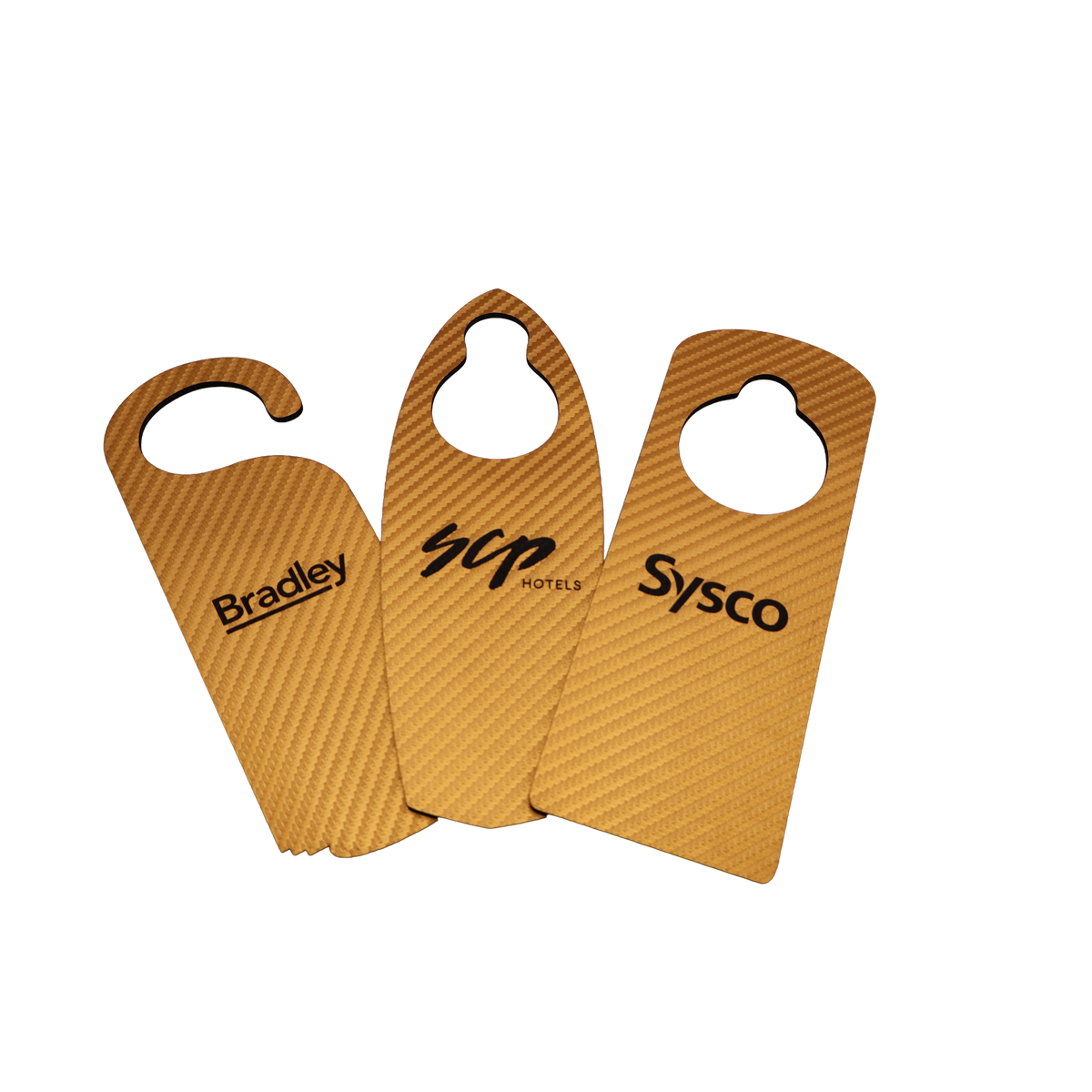 Custom Leatherette Door Hanger