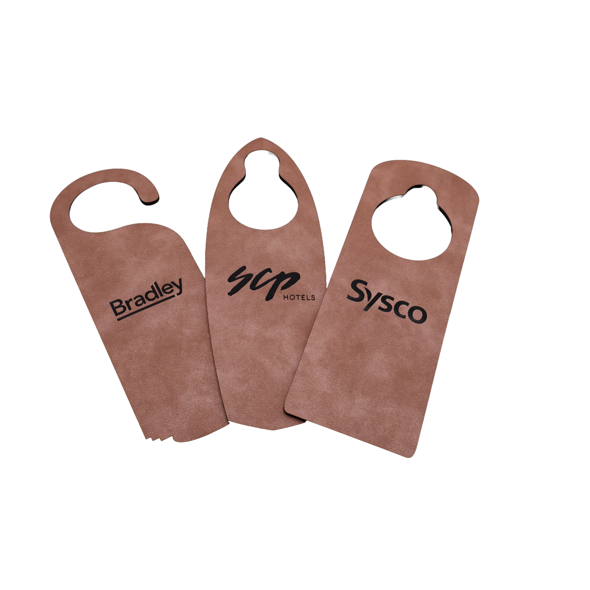 Custom Leatherette Door Hanger