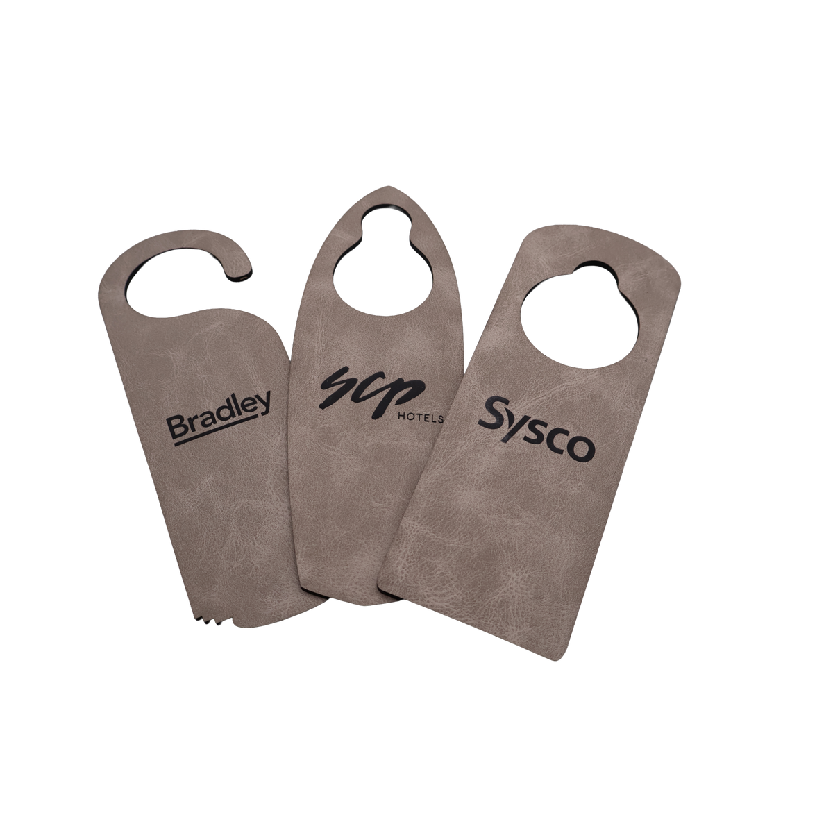 Custom Leatherette Door Hanger