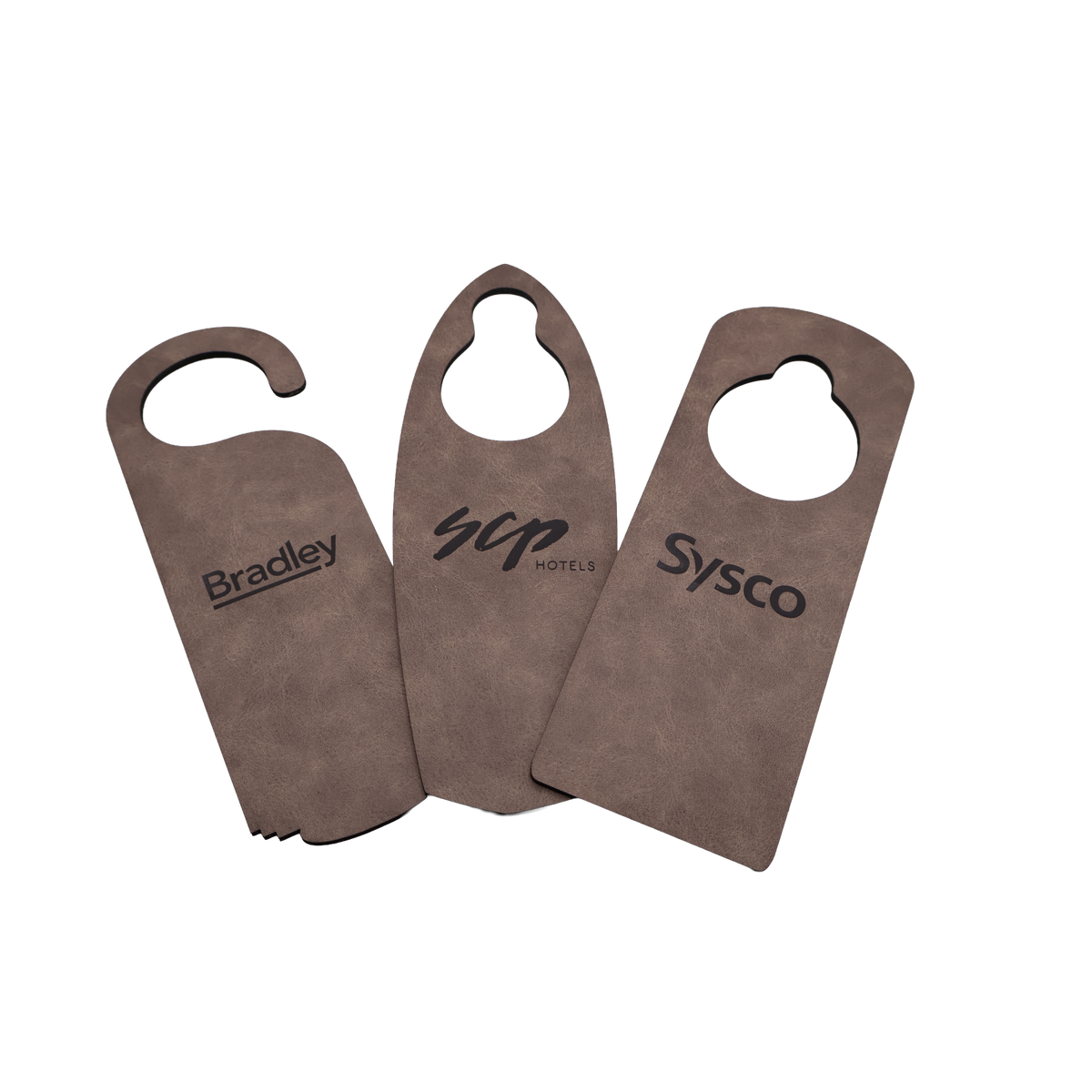 Custom Leatherette Door Hanger