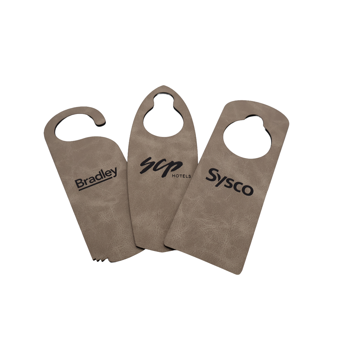 Custom Leatherette Door Hanger