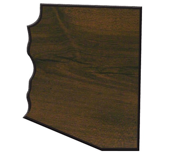 10" x 12" Walnut Finish Black Edge Arizona State Plaque