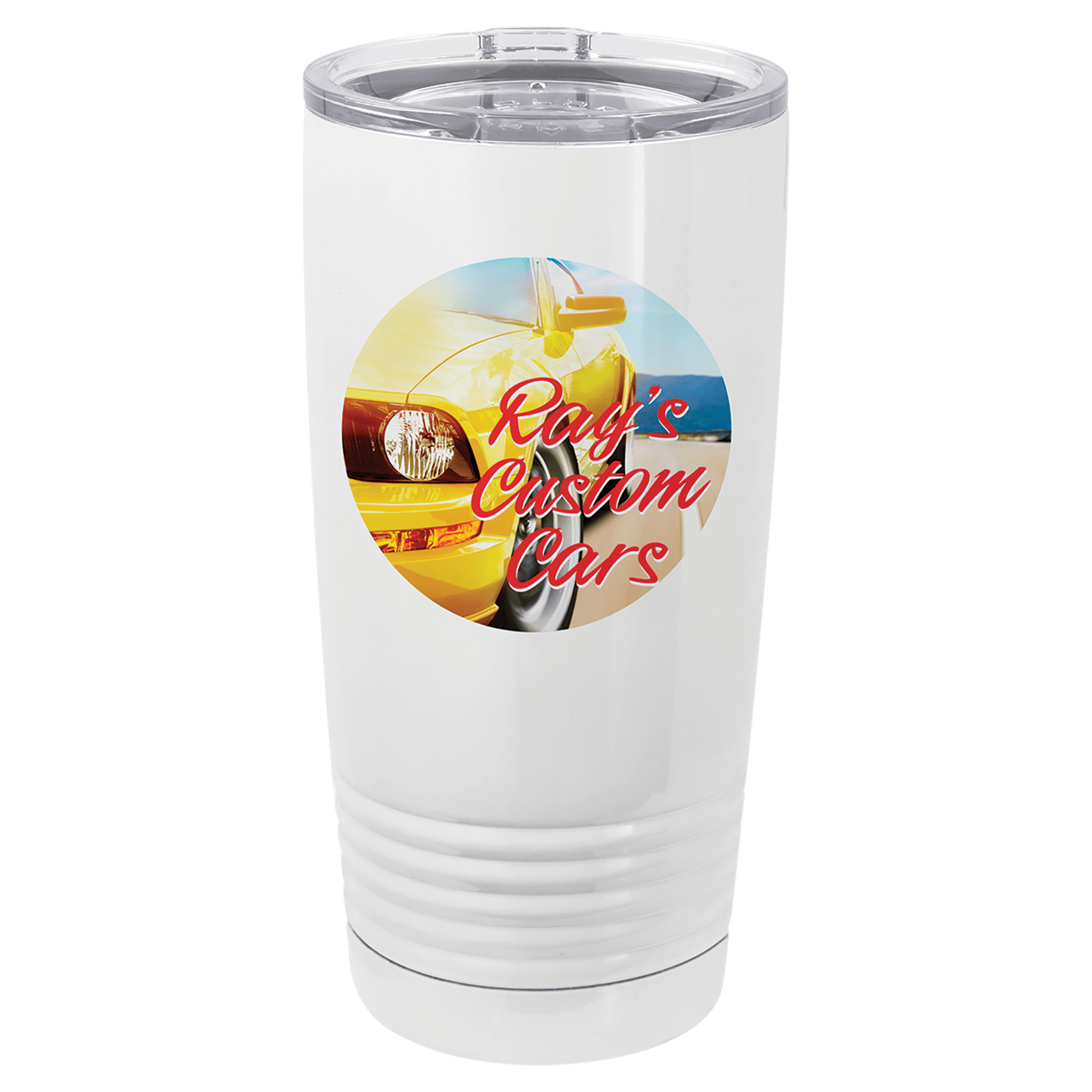 Polar Camel 20 oz. White Vacuum Insulated Tumbler w/Lid