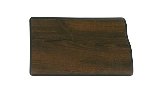 4" x 7" Walnut Finish Black Edge North Dakota State Plaque