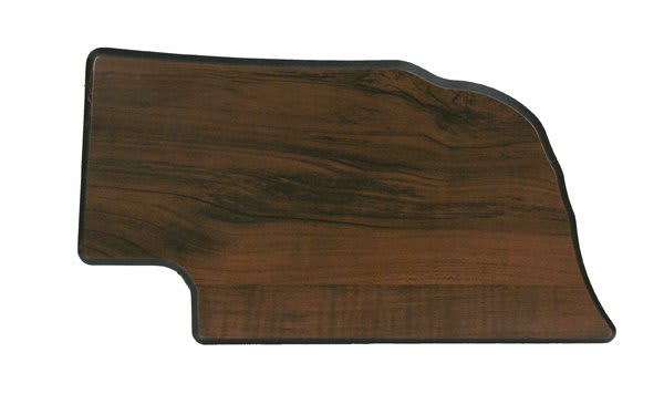 6" x 11" Walnut Finish Black Edge Nebraska State Plaque