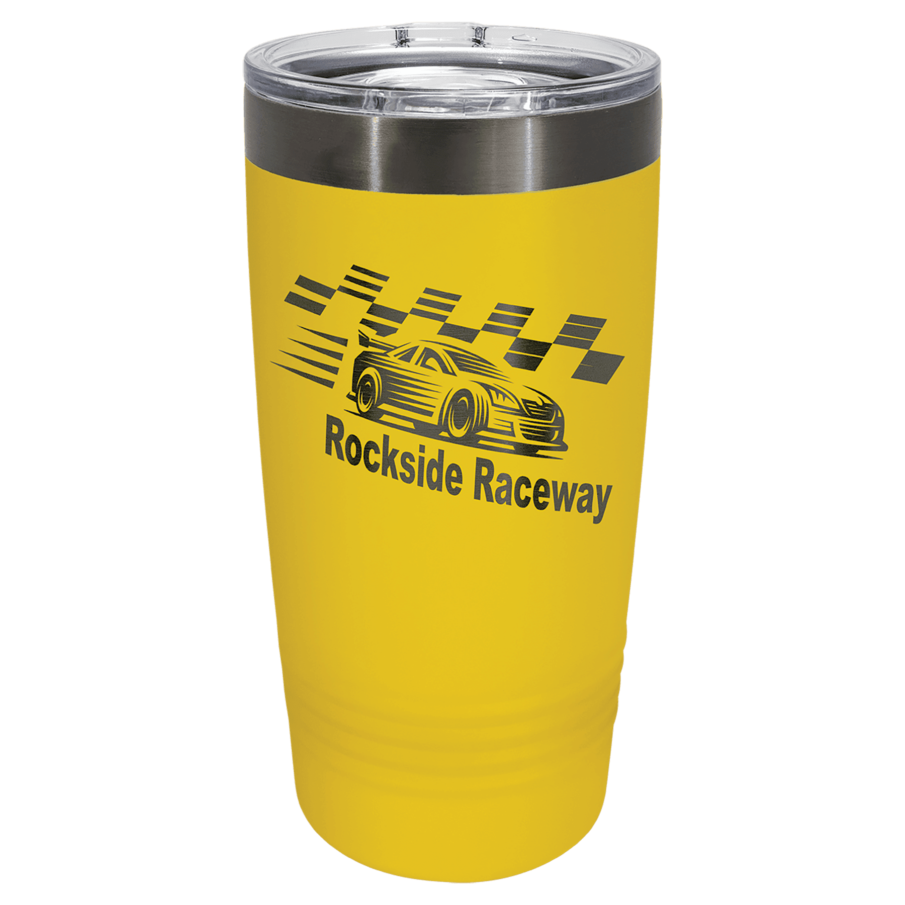 PC 20 oz. Yellow/Ghost Black ION-Plated Ringneck Tumbler