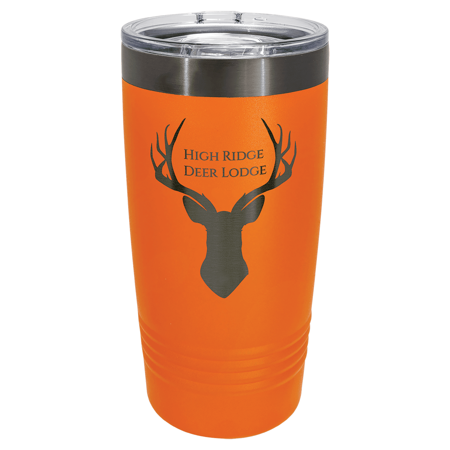 PC 20 oz. Orange/Ghost Black ION-Plated Ringneck Tumbler