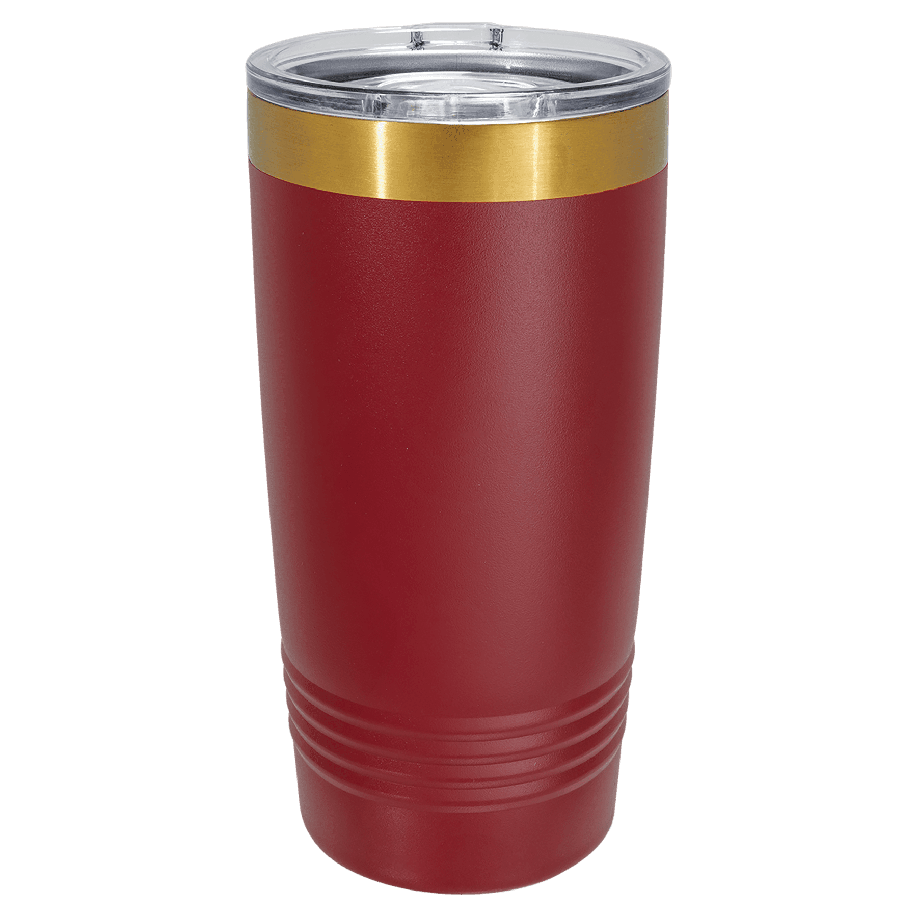 PC 20 oz. Maroon/Bright Gold ION-Plated Ringneck Tumbler