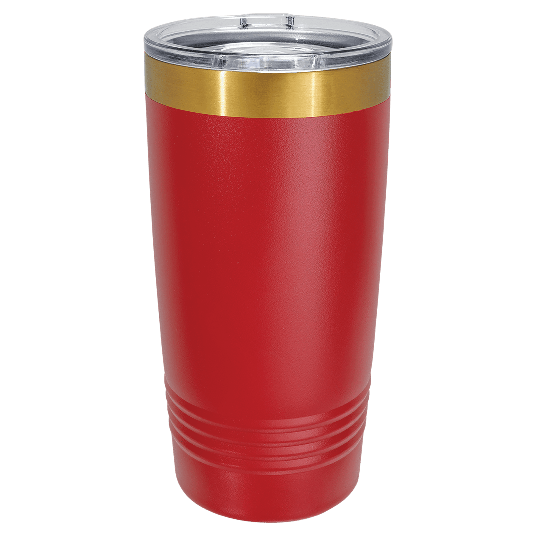 PC 20 oz.Red/Bright Gold ION-Plated Ringneck Tumbler