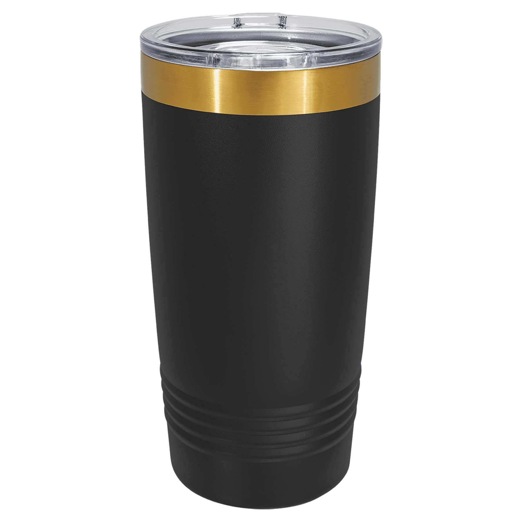 PC 20 oz. Black/Bright Gold ION-Plated Ringneck Tumbler