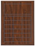 Value Cherry Finish Blank Perpetual Plaque for 18 Plates
