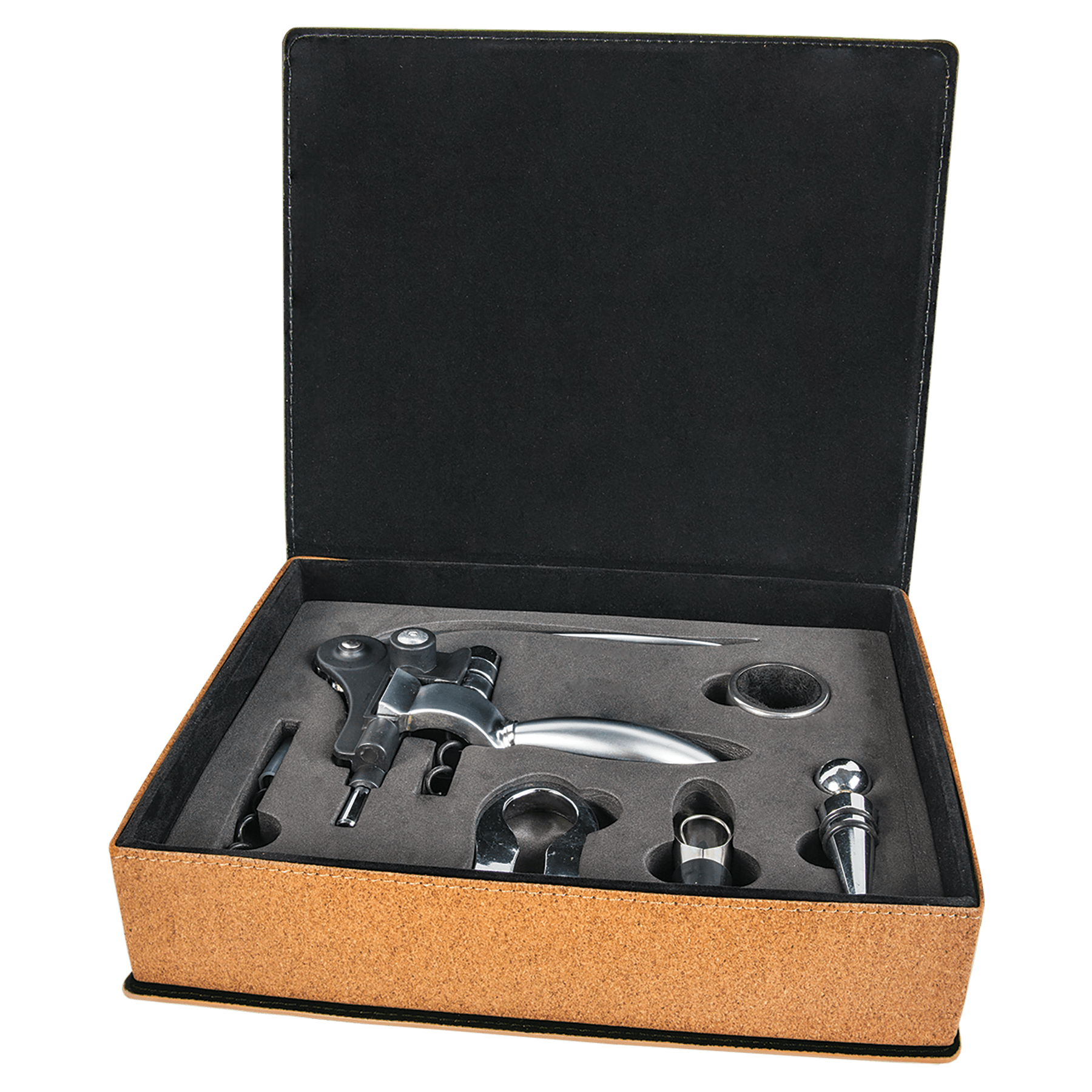 Leatherette 5 Piece Wine Tool Gift Set - WNE21