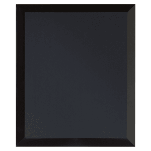7" x 9" Black Mirror Glass Plaque