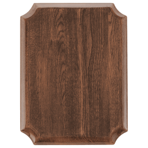 Premium Walnut Piano Finish Plaque w/Notched Corners - PWW15