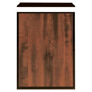 8" x 10" Walnut Finish Plaque with Black Edge
