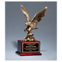 Bronze Eagle Resin Cast on Rosewood Piano Finish Base