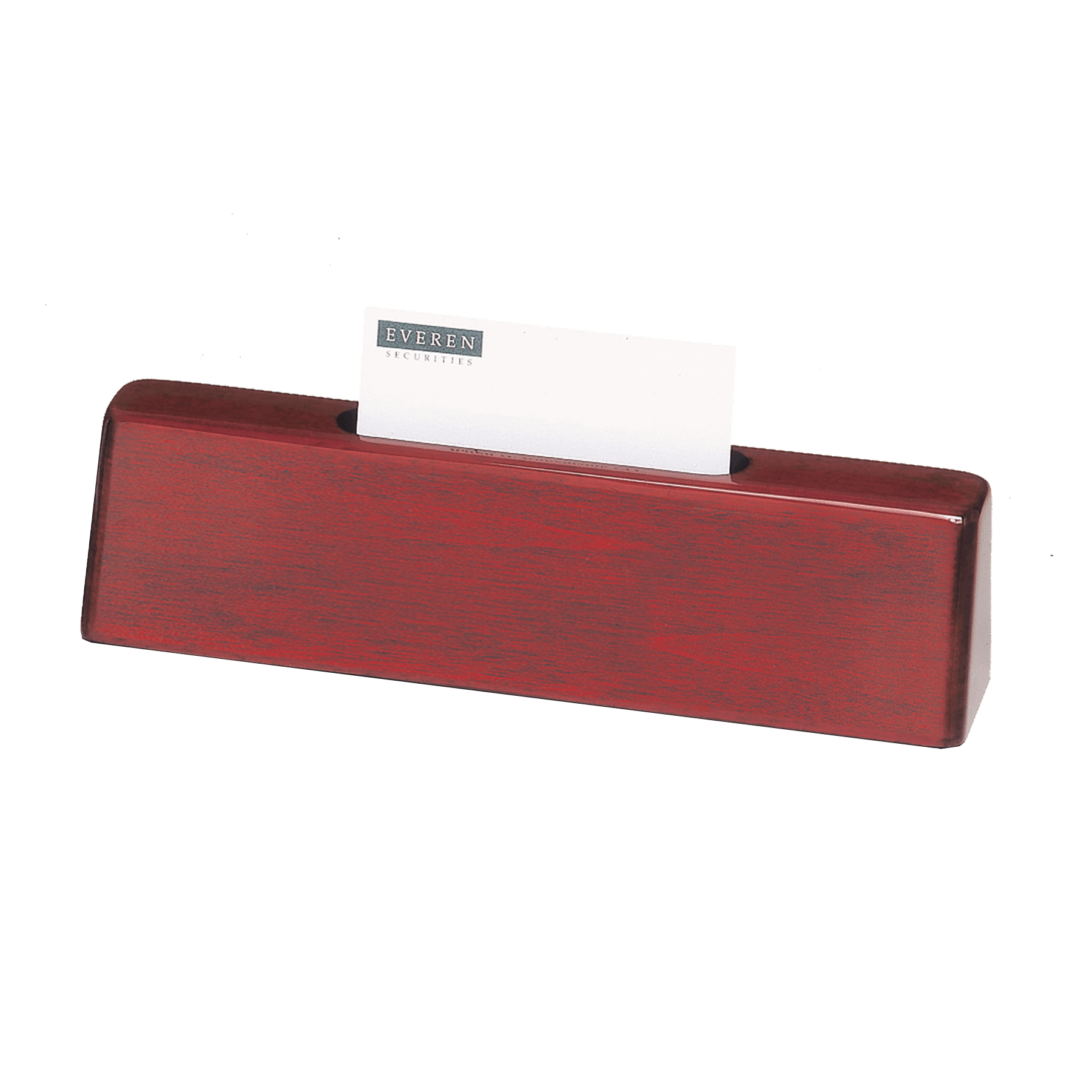 Rosewood Piano Finish Nameplate w/Business Card Holder - DWDG13