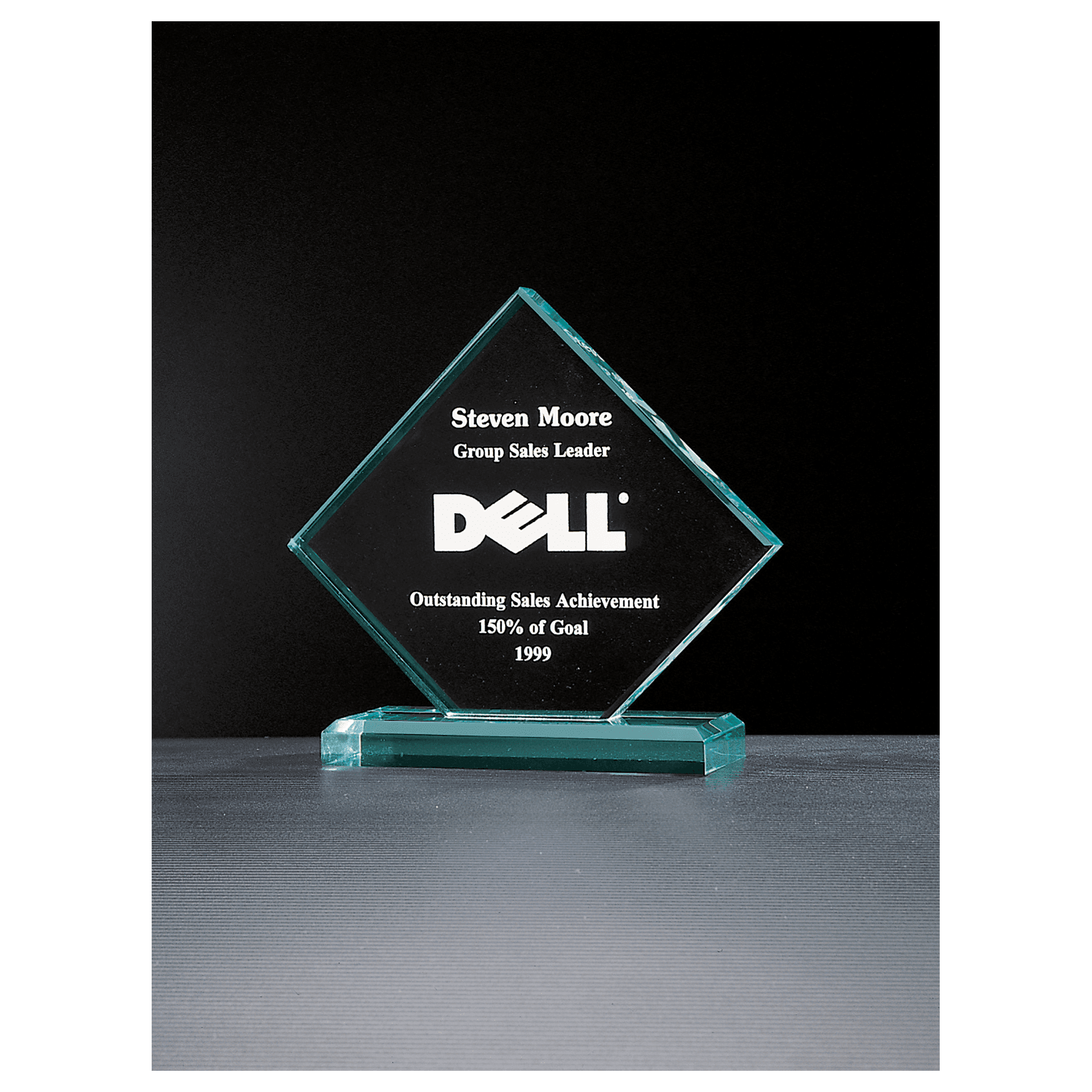 8" x 7.25"  Summit Series Diamond Jade Acrylic