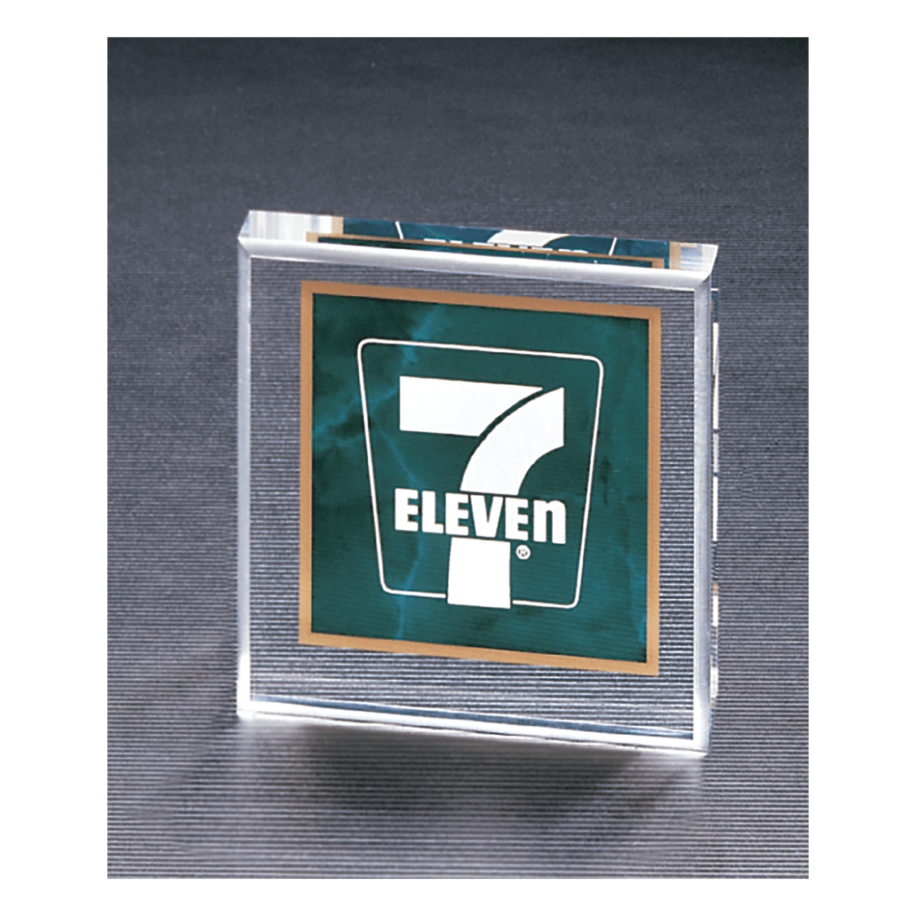 3.75 " x 3.75" Emerald Marble Design Acrylic Paperweight