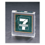 3.75 " x 3.75" Emerald Marble Design Acrylic Paperweight