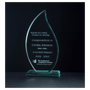 7.75" Flame Series Jade Acrylic Award