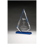 7.75" Clear Acrylic w/Blue Highlights and Blue Base