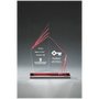 9.5" Double Zenith Acrylic with Red Mirror Base