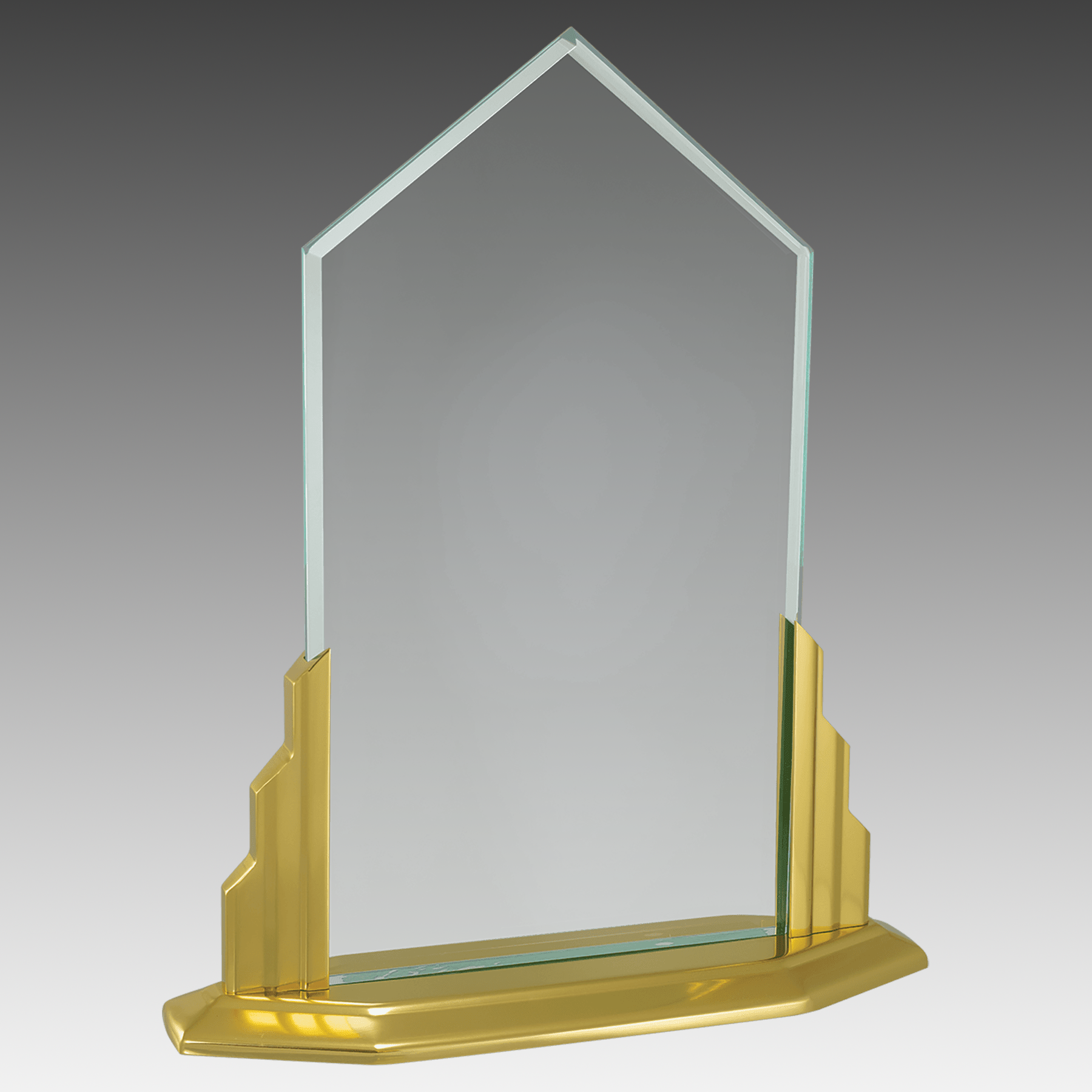 Peak Jade Acrylic Award with Aluminum Base - AAJ11
