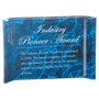 6" x 4" Blue Marbleized Acrylic Crescent