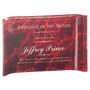 6" x 4" Red Marbleized Acrylic Crescent