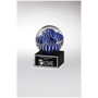Globe w/ Blue & White Sea Anemone Design on Base - AGAR86