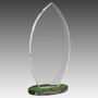Flame Series Glass Award with Prism Effect Base - AGF15