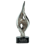 15" Spire Twist Art Glass