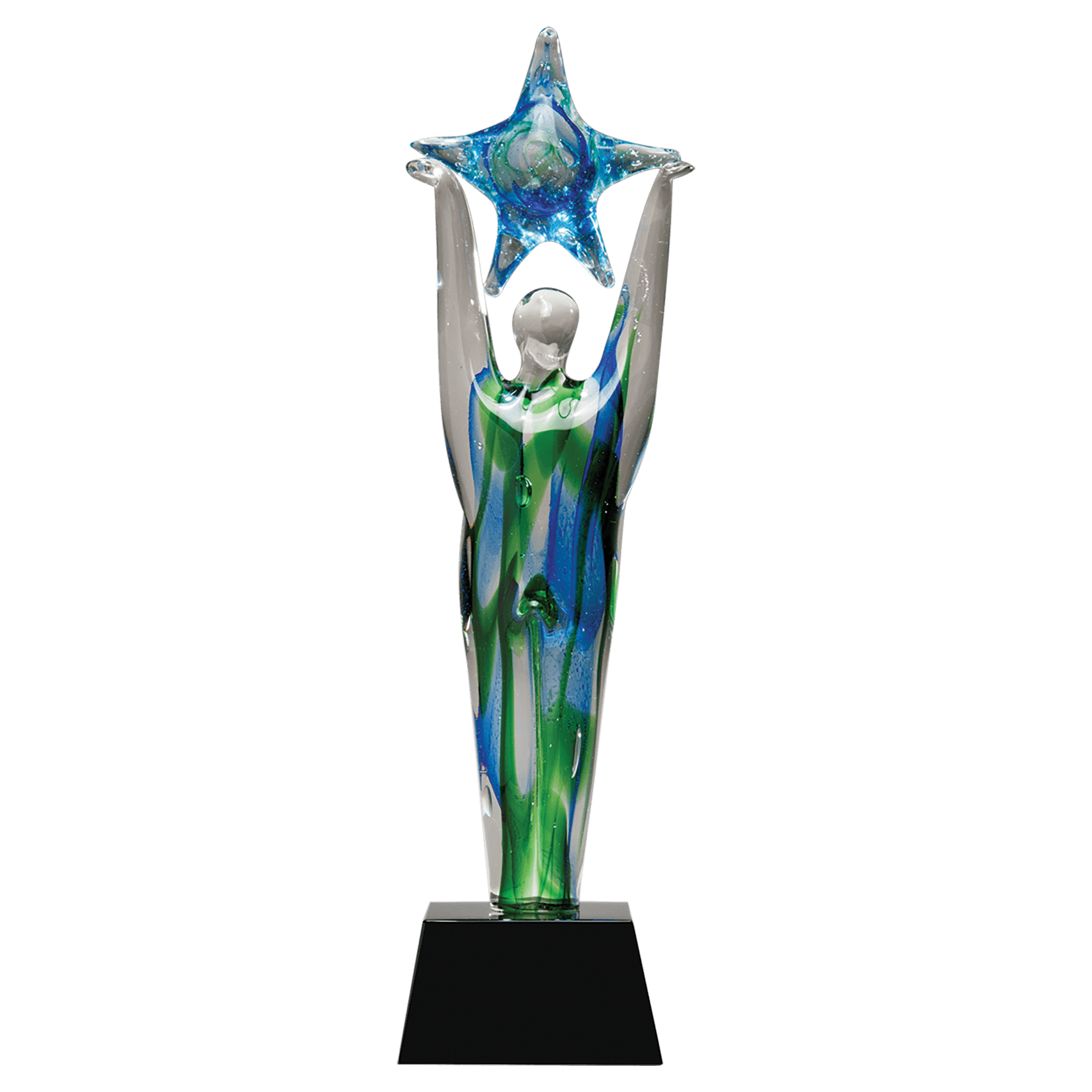 Star Achiever Art Glass on Base - AGAR98