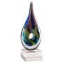 Multi-Colored Teardrop Art Glass on Base - AGAR100