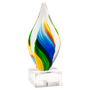 Rainbow Twist Art Glass on Base - AGAR102