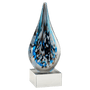 Multi-Colored Teardrop Art Glass on Base - AGAR109