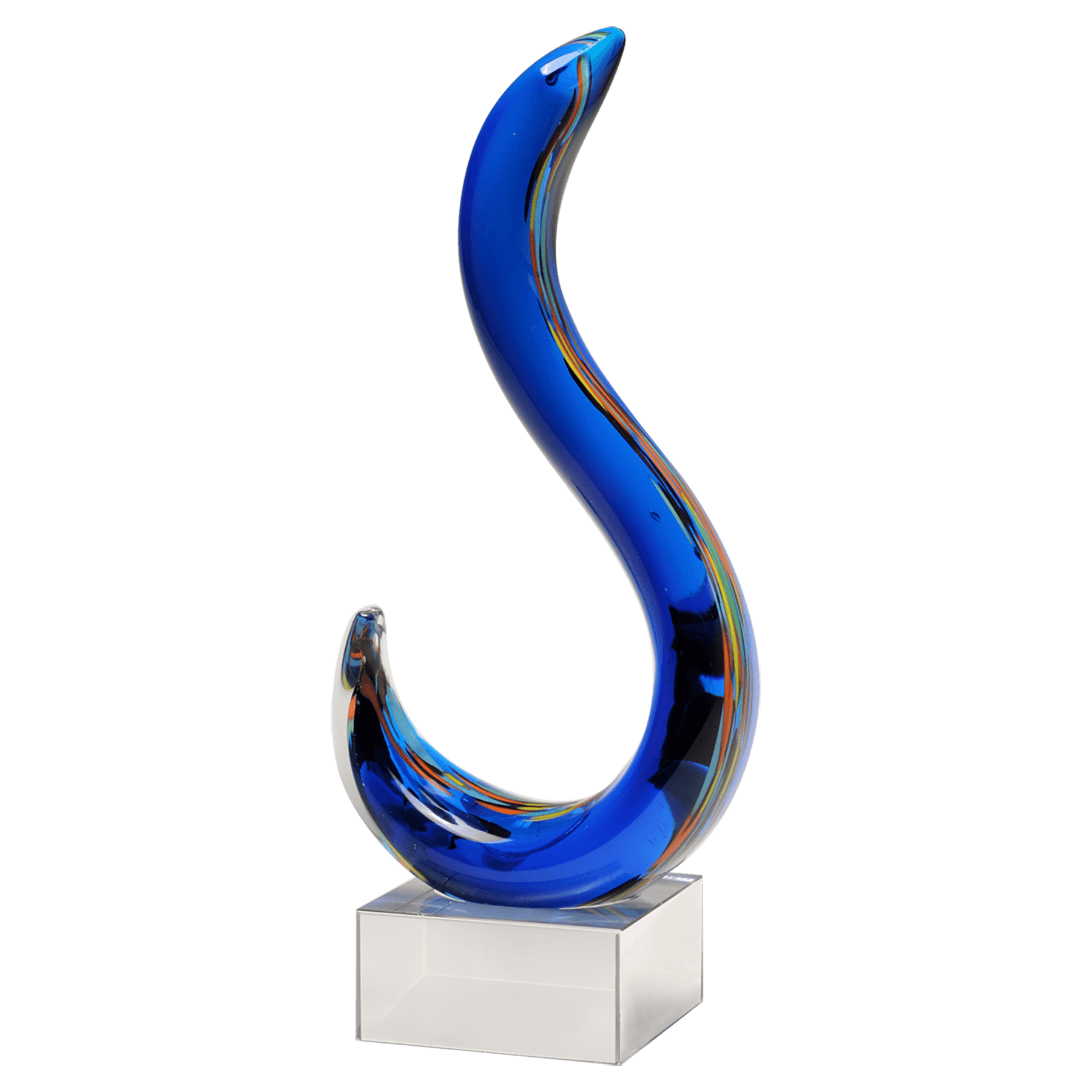 Modern Swan Design Art Glass on Base - AGAR111