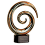 9.25" Swirl Art Glass