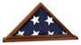 Genuine Walnut Flag Display Case with Base Attached - AFL08
