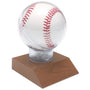All Star Baseball Holder on Cherry Finish Base - BBLL07